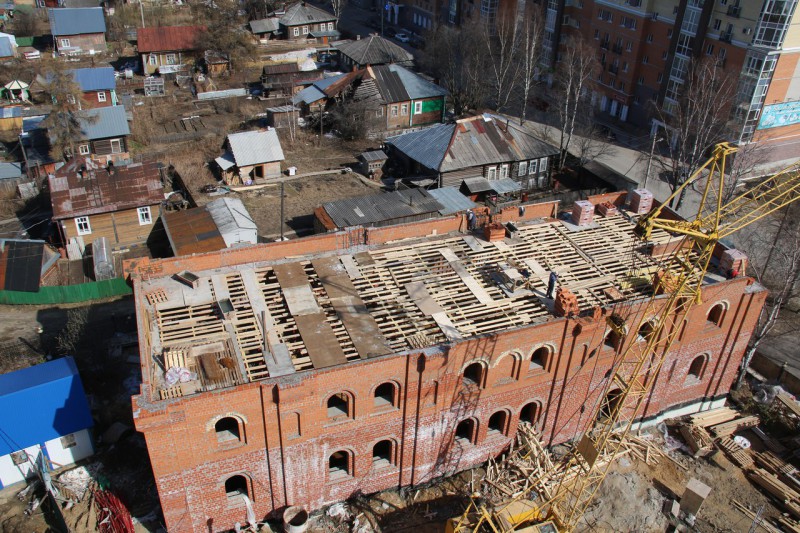 Строительство звонницы в Сыктывкаре подходит к концу