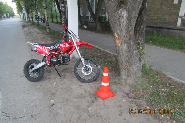 В Сосногорске нетрезвый мотоциклист 