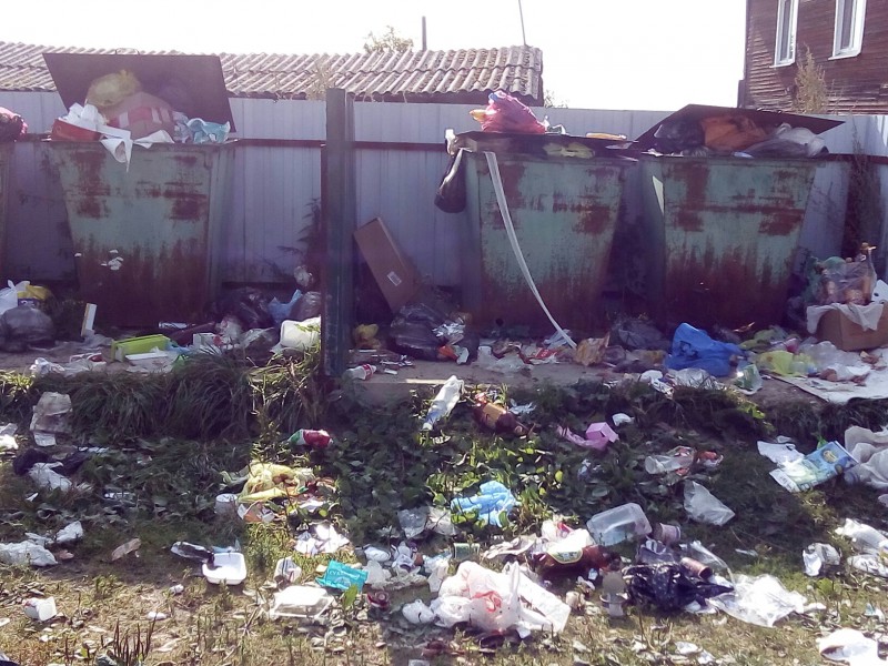  Коммунальщики Койгородка не справляются с уборкой мусорных контейнеров