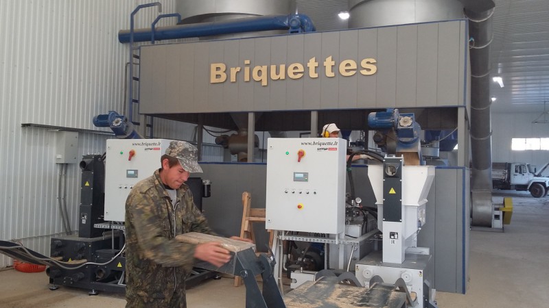 Завод по производству топливных брикетов открылся в лесном поселке Тимшер


