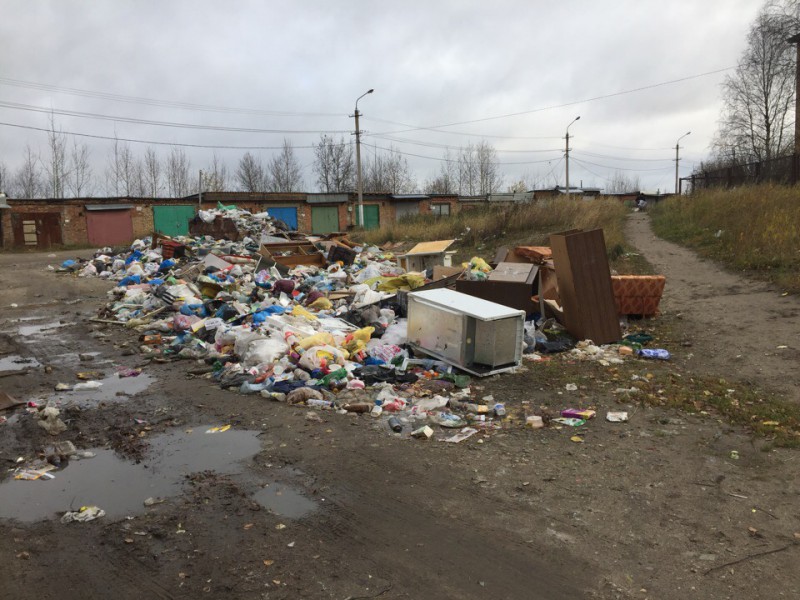 Многоквартирный дом в Сосногорске утопает в мусоре из-за долгов за ЖКУ

