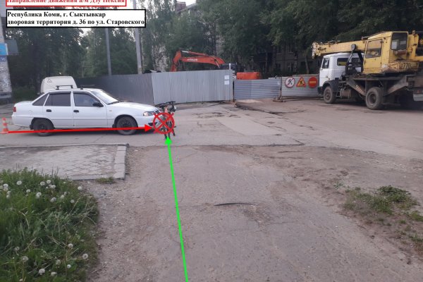 В Сыктывкаре под колеса иномарки попал 15-летний велосипедист