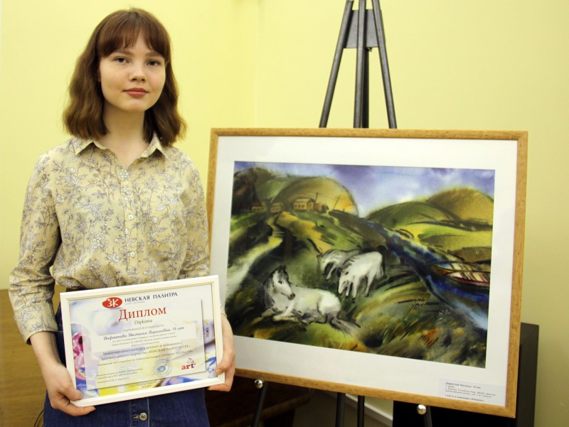 Настасья Нифантова из Воркуты победила в Международном конкурсе "Невская палитра VIII"