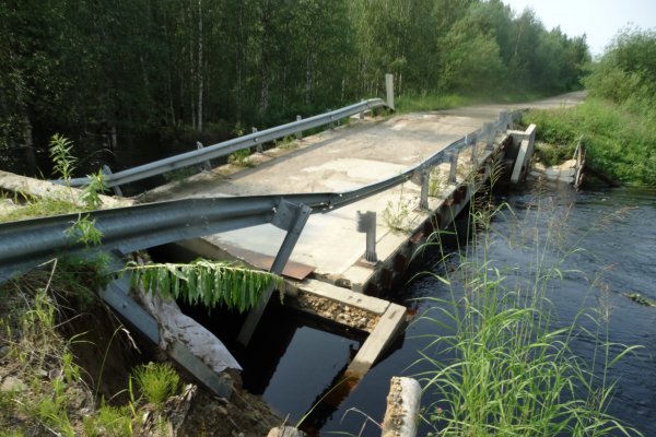В Сосногорске готовят план восстановления моста на автодороге 