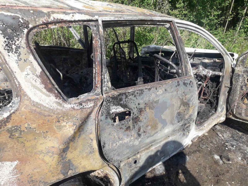 В Сыктывкаре в результате ДТП загорелась Toyota

