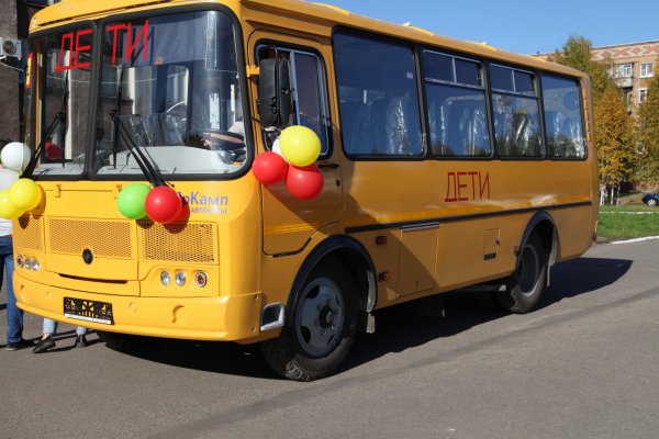 В Инту прибыл новый школьный автобус
