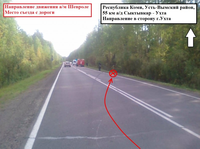 В Усть-Вымском районе нетрезвый водитель опрокинулся в кювет