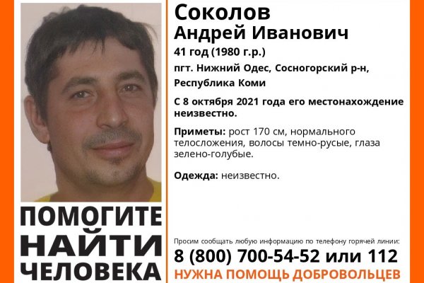 Под Сосногорском ищут 41-летнего мужчину