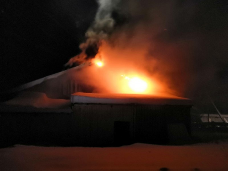 В селе Кослан Удорского района сгорел жилой дом