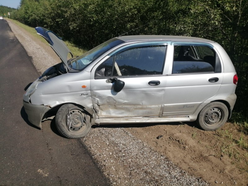 Пожилой водитель попал в аварию на 13-м километре трассы в Сыктывдине