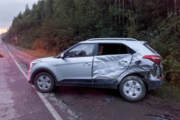 В Усть-Куломском районе водитель Hyundai Creta врезался в 