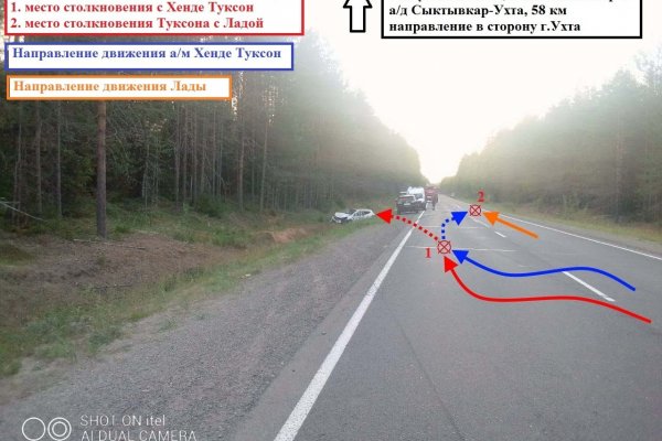 В Усть-Вымском районе женщина-водитель Hyundai Santa Fe спровоцировала двойное ДТП и сама же получила травмы