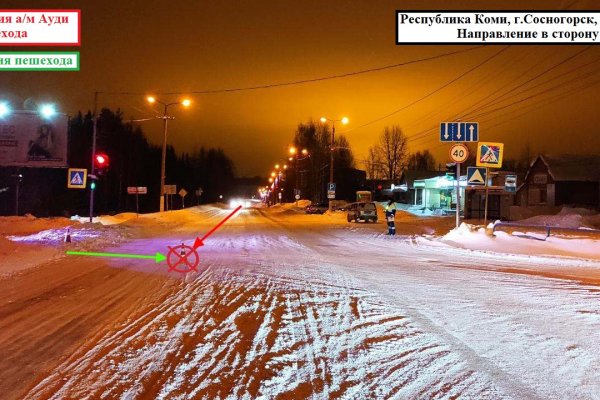 В Сосногорске на пешеходном переходе водитель сбил девочку 