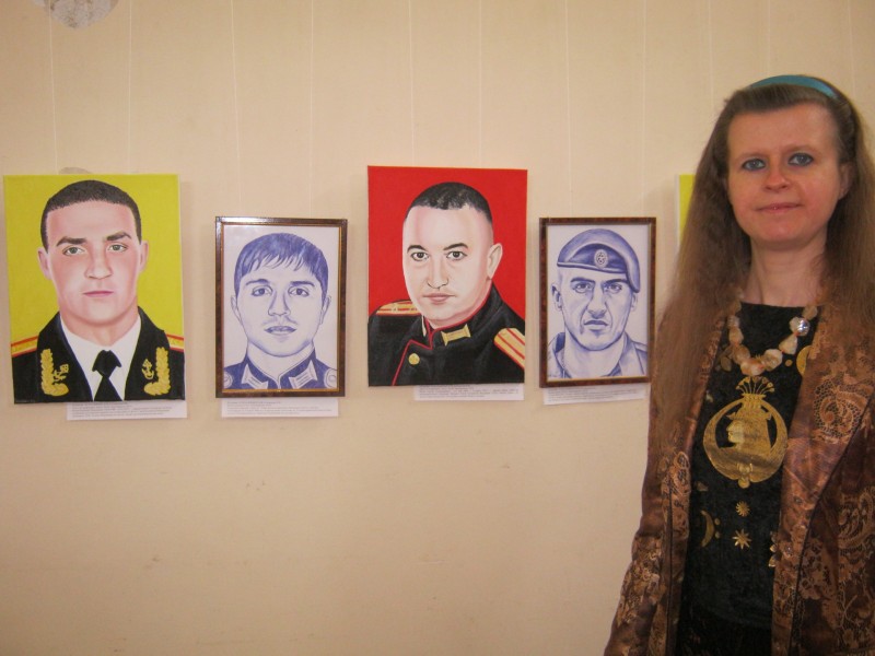 Герой России Владимир Носов из Коми увековечен на выставке новочеркасской художницы