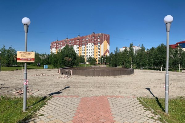 В Усинске продолжается благоустройство территории городского фонтана