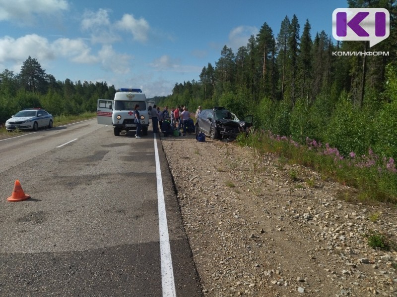 В Сосногорском районе автомобиль столкнулся с лосем - животное погибло 