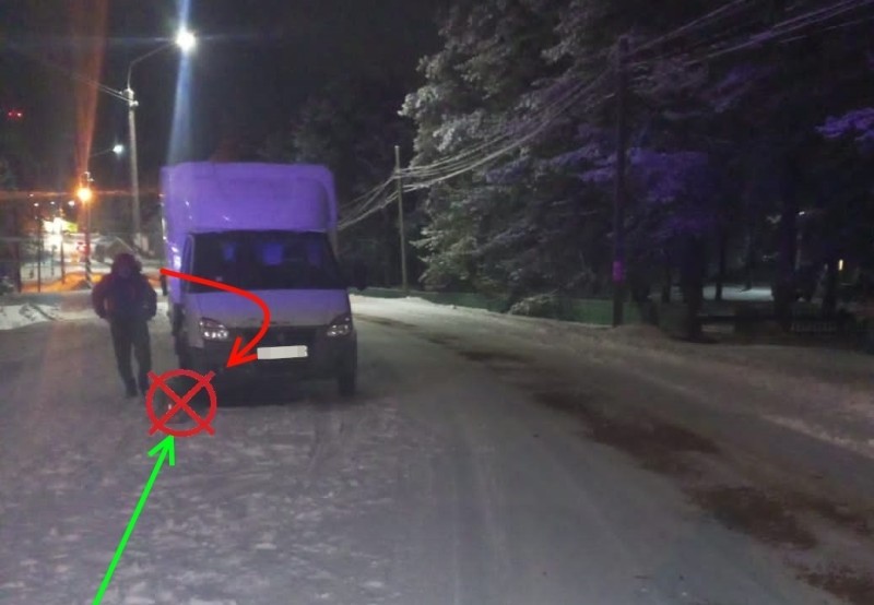 В Усть-Куломском районе водитель фургона ГАЗ сбил подростка