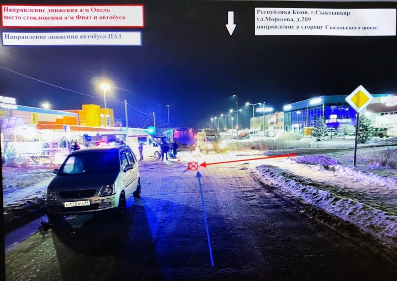 В Сыктывкаре в ДТП пострадал водитель машины на буксире