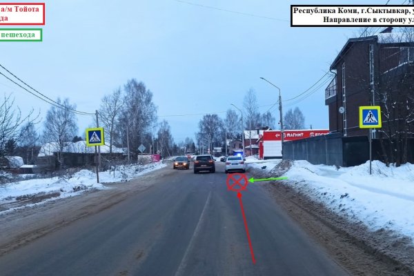 В Сыктывкаре произошло два ДТП на пешеходных переходах