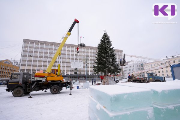 В мэрии Сыктывкара рассказали, когда уберут главную новогоднюю елку в столице Коми
