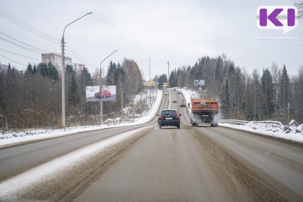 На автодороге Сыктывкар - Эжва изменилась дислокация дорожных знаков
