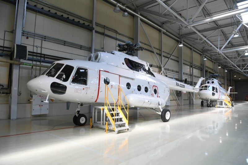 Воздушный парк "Комиавиатранса" пополнили два новых вертолета Ми-8МТВ-1 