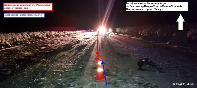 В Сосногорске нетрезвый водитель Volkswagen Touareg спровоцировал смертельное ДТП 
