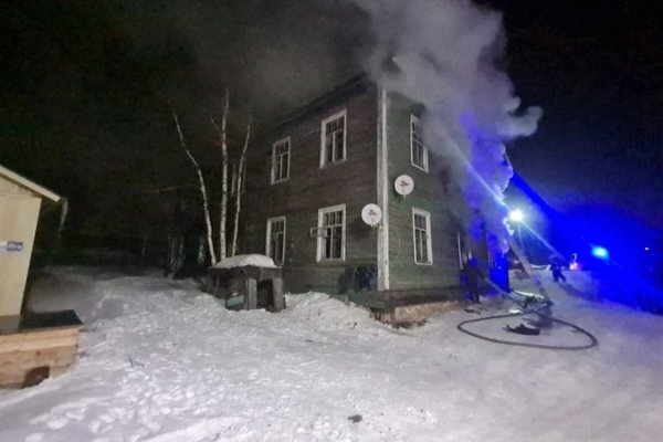 В Усть-Цильме на пожаре спасли 6 человек, еще четверо эвакуировались самостоятельно