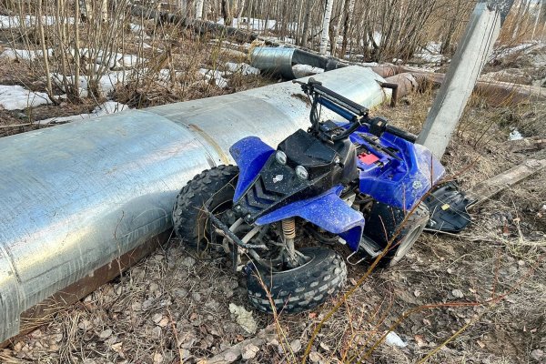 В Сосногорске дети за рулем квадроцикла попали в аварию