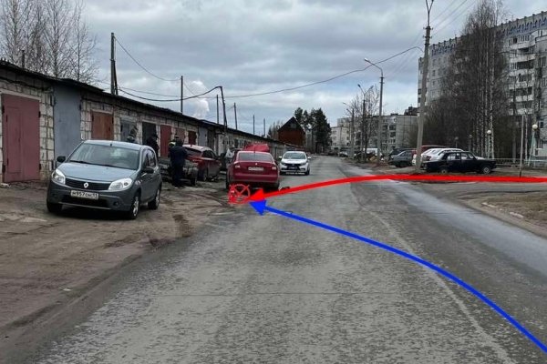 В Сыктывкаре из-за спешки водителя Skoda Octavia произошло ДТП