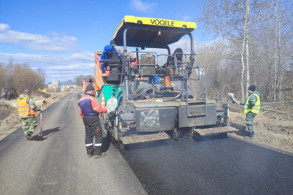В Сыктывкаре ведутся работы по ремонту дороги в Верхнем Чове