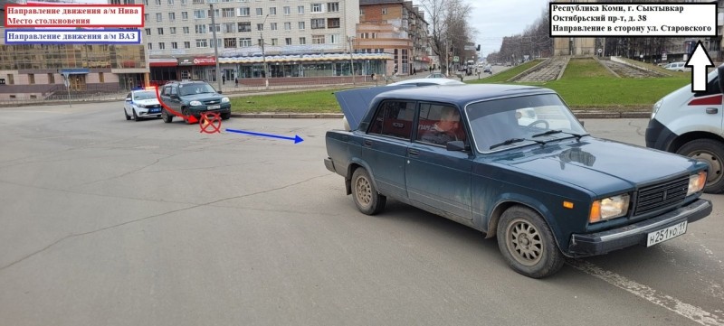 В Сыктывкаре водителя ВАЗа госпитализировали после ДТП на кольце 