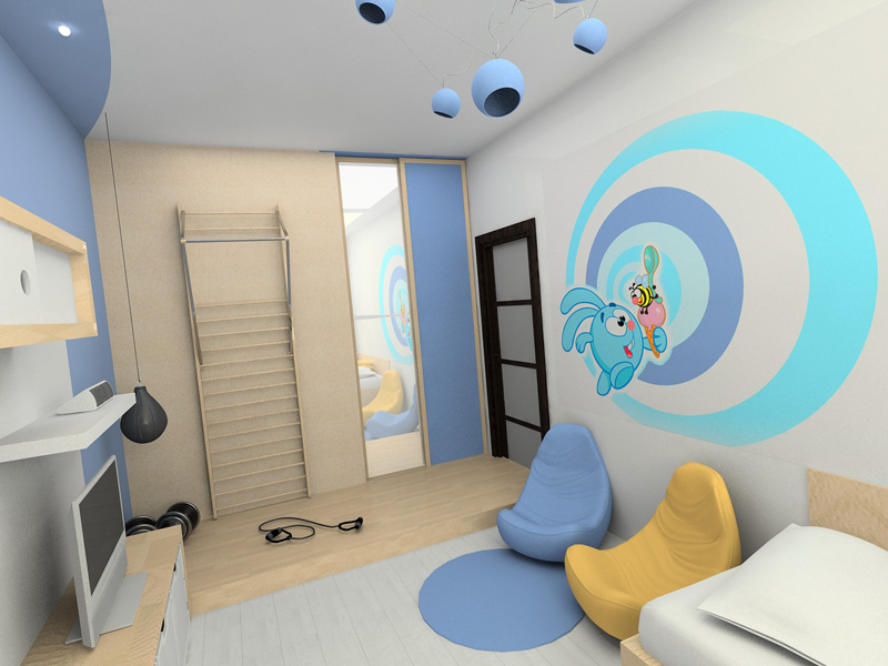 Стильный дизайн детской комнаты для мальчика разного возраста, фото, идеи