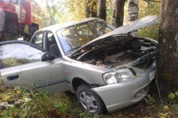 Под Ухтой водитель Hyundai Accent съехал в кювет и погиб