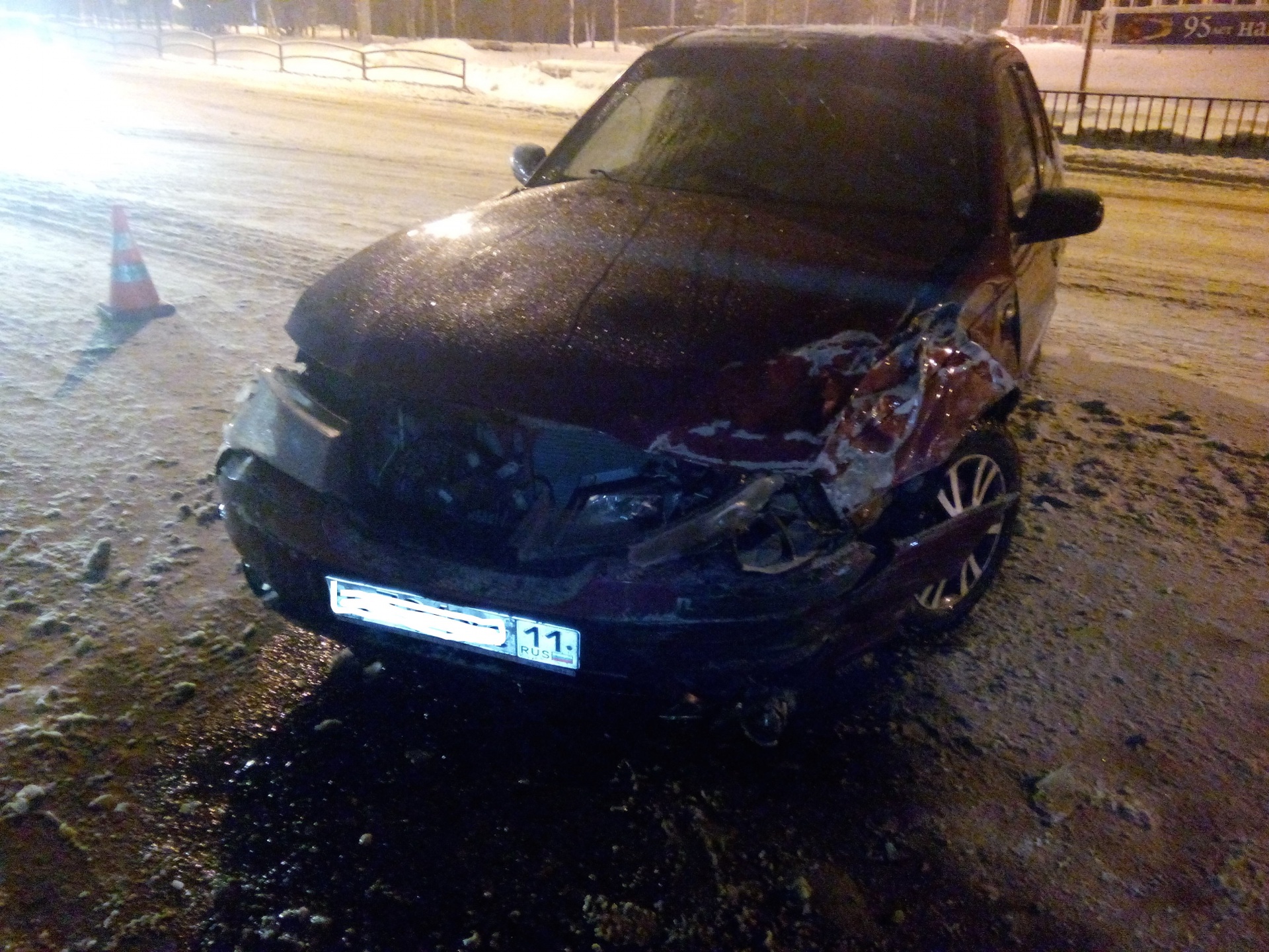 В Ухте в новогоднюю ночь из-за нетрезвого водителя пострадали три человека