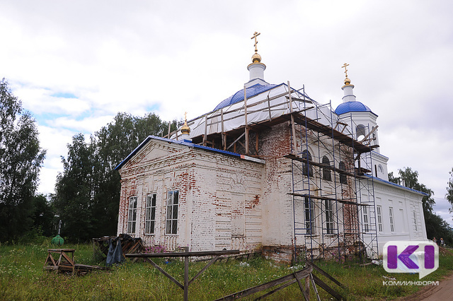 Зимняя часть храма Архангела Михаила в Шошке практически восстановлена