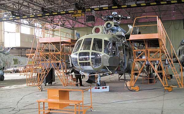 Капитальный ремонт вертолета типа Ми-8 обойдется 