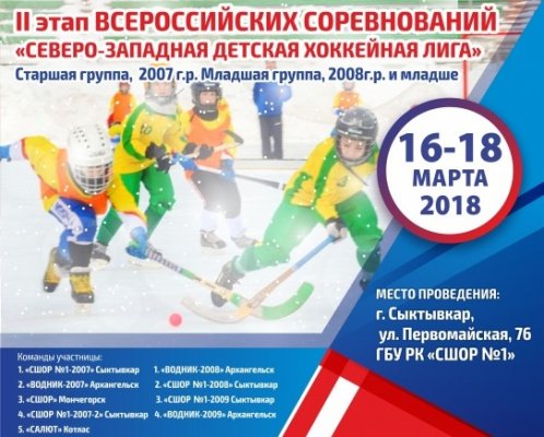 Лучшие юные хоккеисты СЗФО соберутся в Сыктывкаре