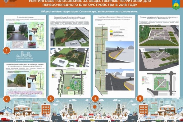 18 марта сыктывкарцы смогут выбрать дизайн-проекты по благоустройству города