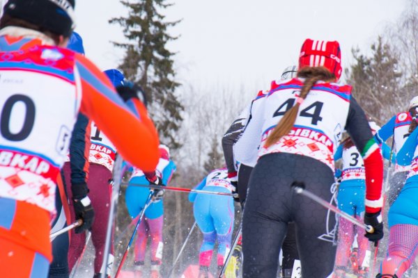 Анастасия Седова и Сергей Устюгов - победители скиатлона на Чемпионате России по лыжным гонкам