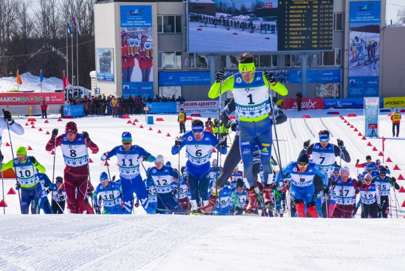 Артем Мальцев стал победителем мужского марафона на Чемпионате России по лыжным гонкам