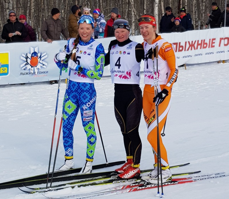 Лыжницы Анастасия Власова и Ольга Царева стали чемпионками России в марафоне