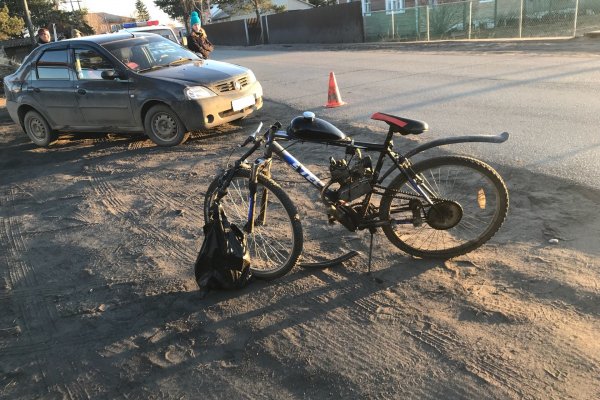 В День Победы в Ижме женщина-водитель сбила нетрезвого велосипедиста