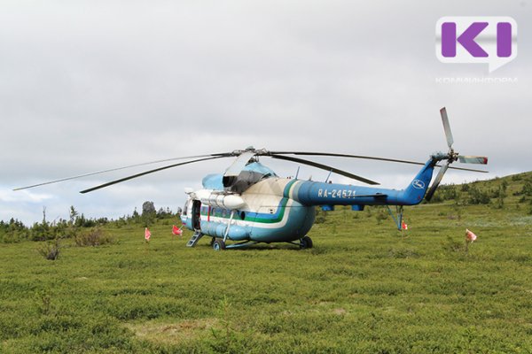 В Печорском районе из леса на вертолете эвакуировали тяжелобольного мужчину 
