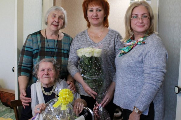 Ветеран из Объячево отметила 100-летний юбилей