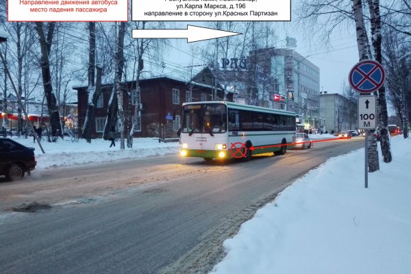 В Сыктывкаре в салоне автобуса упала пенсионерка 