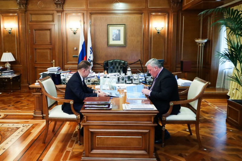 Сергей Гапликов и Алексей Миллер обсудили вопросы сотрудничества в 2019 году