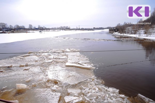 На реке Луза начался ледоход