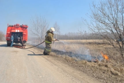 За сутки в Коми выгорело 2 тыс. квадратных метров земли