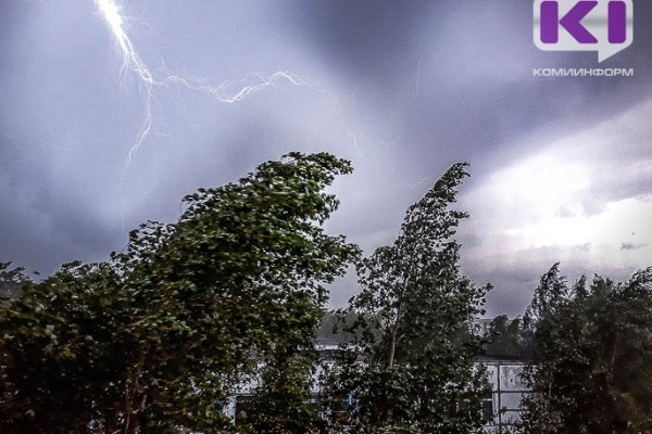 В Сыктывкаре и южных районах объявлено штормовое предупреждение